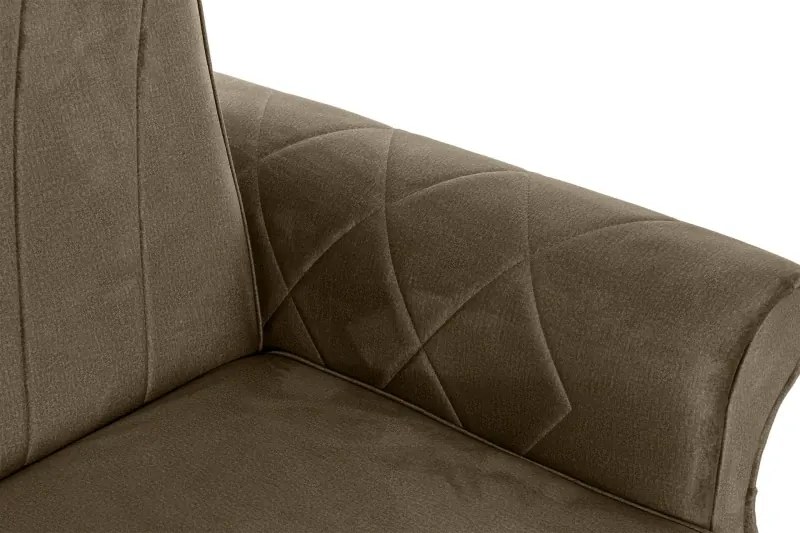 Pohovka Panama 3, hnedá (Monolith 09)