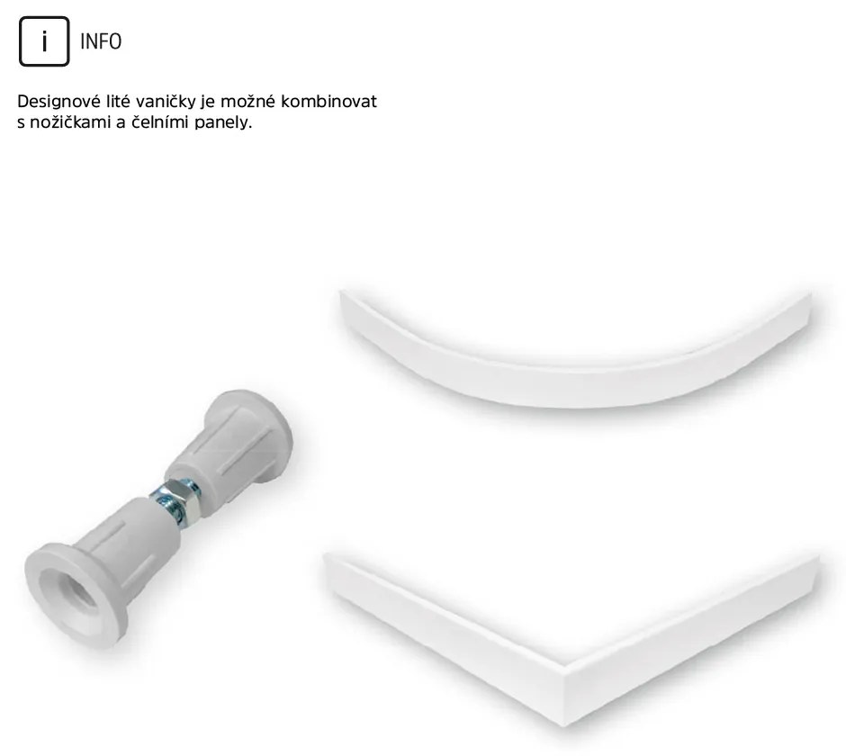 Mereo Mereo, Kora Lite sprchový set: sprchovací kút 90x90x185cm, chróm ALU, sklo číre, 90 cm, vanička, sifón, MER-CK34123ZM