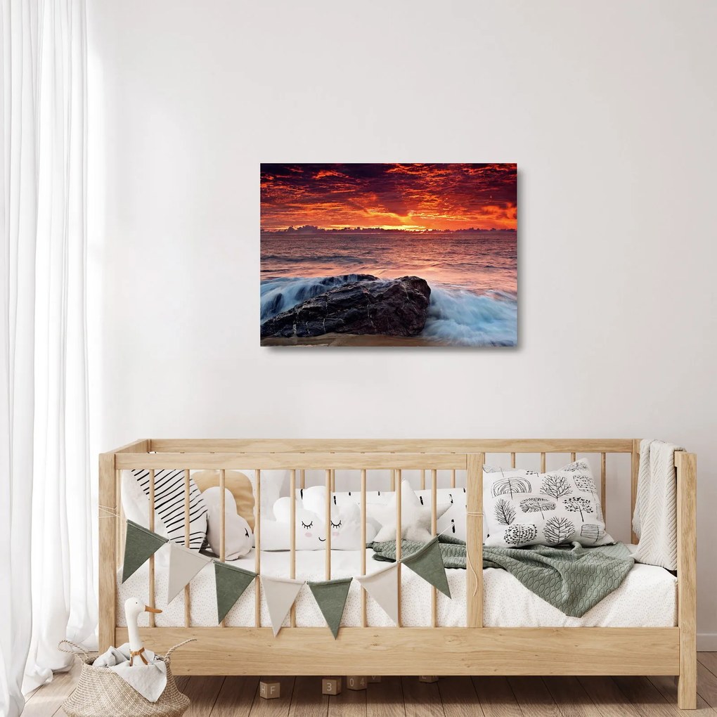 Sklenený obraz mora (70x50 cm)