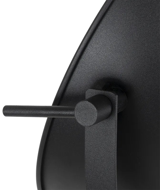 Stojacia lampa čierna so zlatou farbou 35 cm nastaviteľná - Magnax