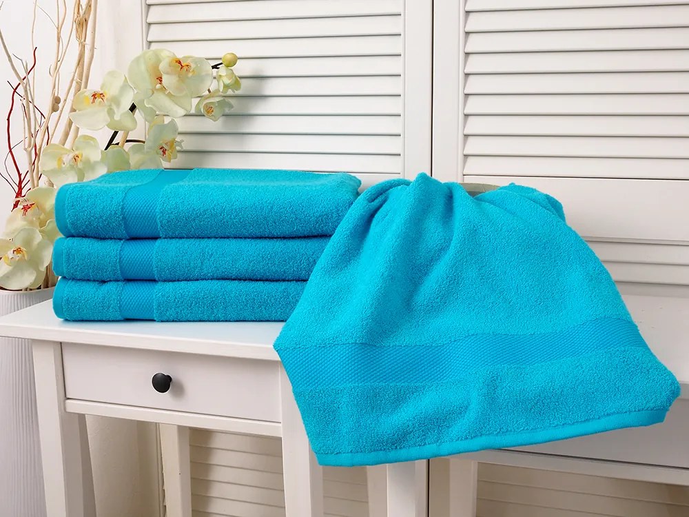 Uterák ADRIA 50x100 cm azúrový, 100% bavlna