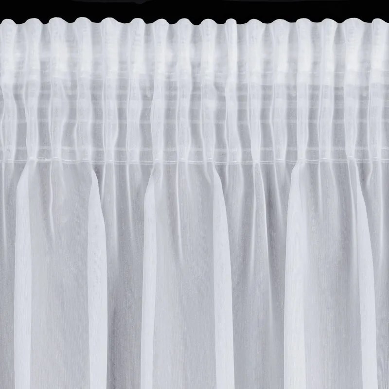 ZÁCLONA MIREA NA PÁSKE 350 X 150 CM BIELA