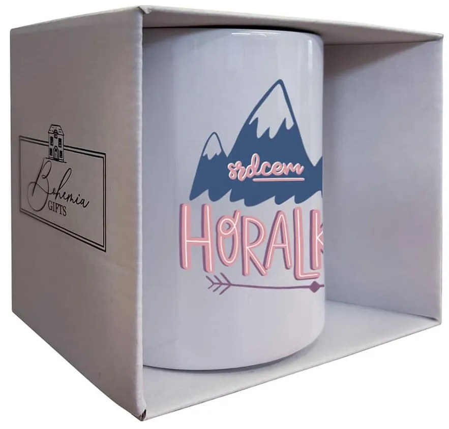 Bohemia Gifts Keramický hrnček - Srdcem horalka, 350 ml