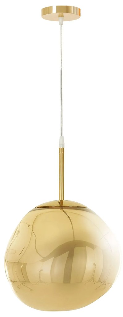Toolight Toolight, závesné sklenené stropné svietidlo 1xE27, APP331-1CP, zlatá, OSW-00425