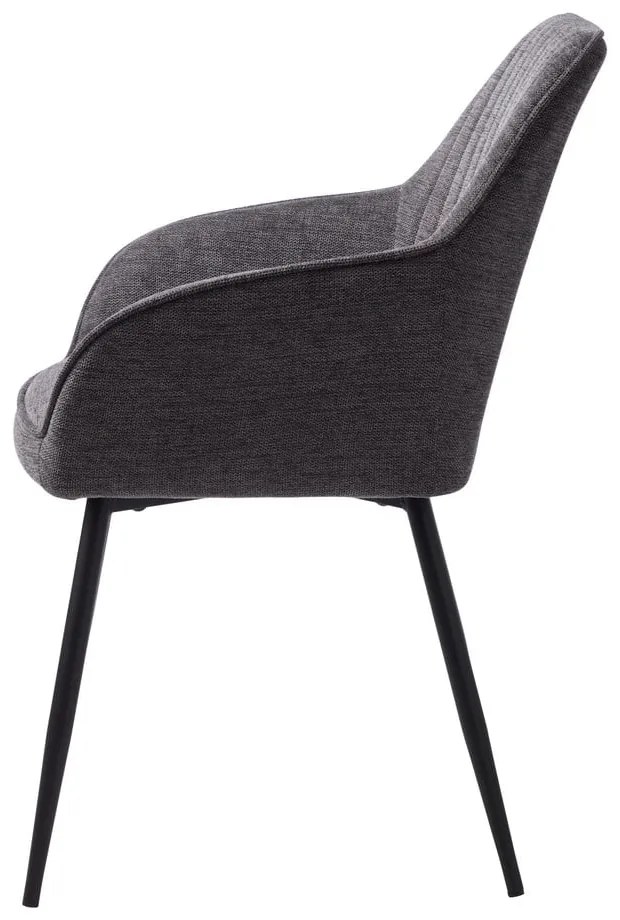 Tmavosivá jedálenská stolička Nolan – Unique Furniture