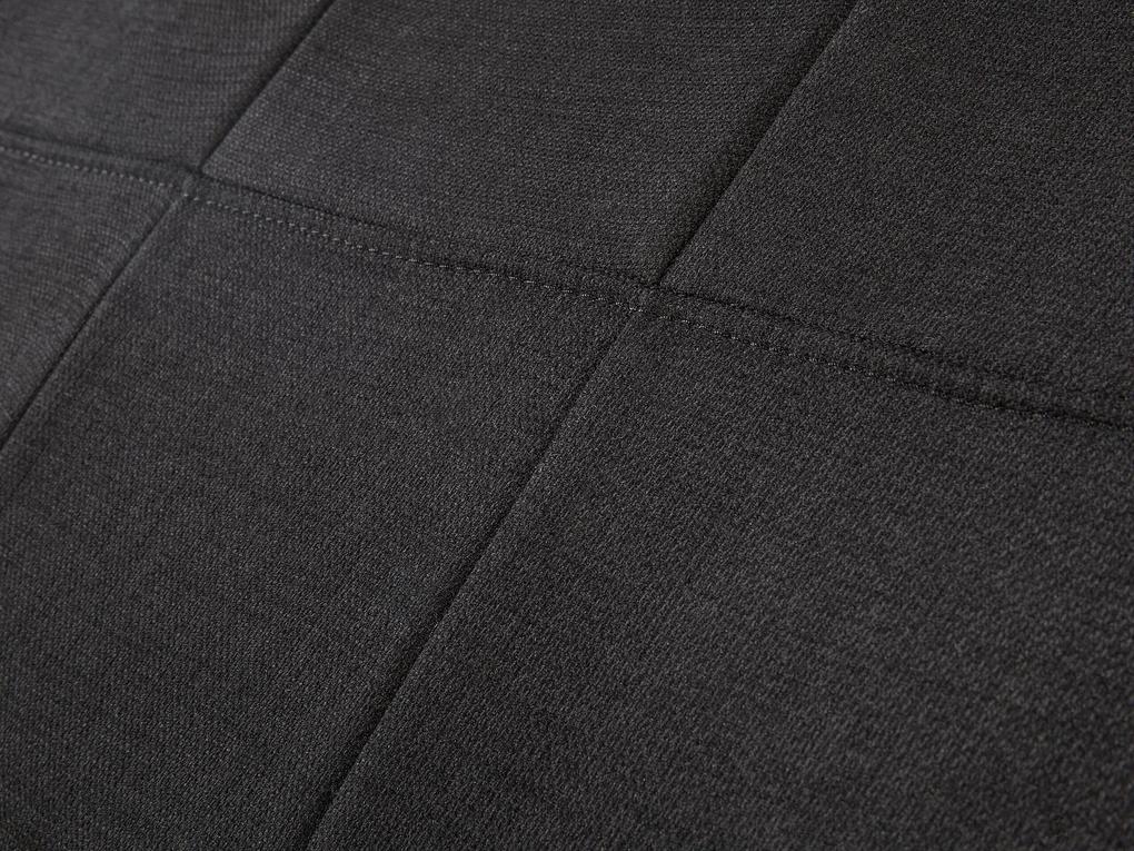 Čierna čalúnená posteľ 180x200 cm VICHY Beliani