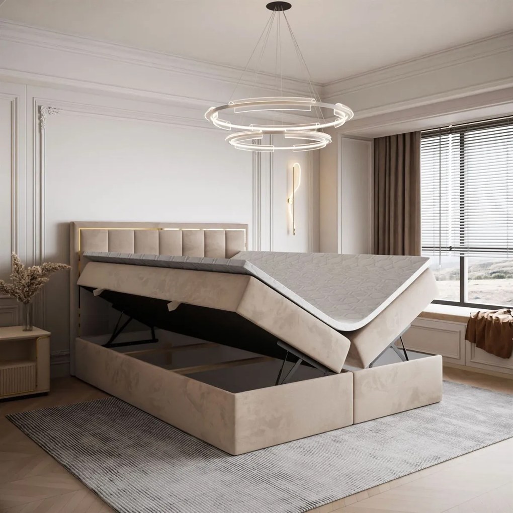 MANŽELSKÁ POSTEĽ MELISSA 180X200 ROYAL VELVET BÉŽOVÁ