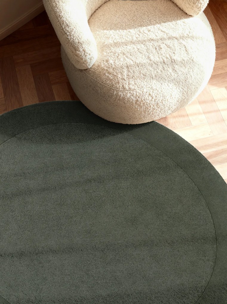 Villeroy & Boch, Kusový koberec Villeroy & Boch Kari 106284 Green kruh, 150x150 (priemer) kruh, zelená, obývacia izba