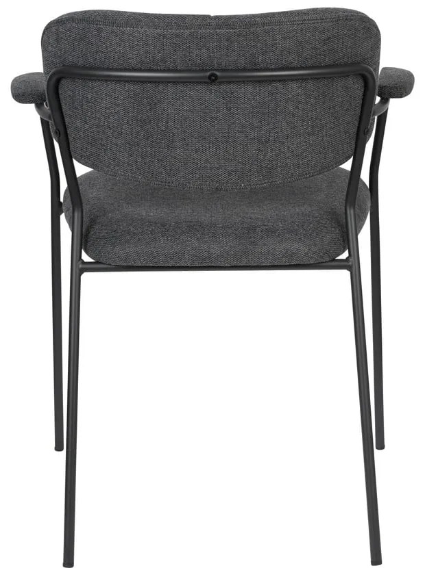 Antracitové jedálenské stoličky v súprave 2 ks Jolien – White Label