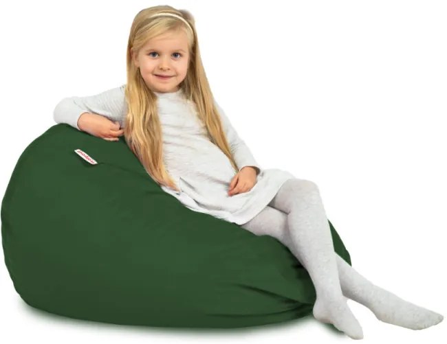 Plyšový sedací vak SAKO tmavozelený