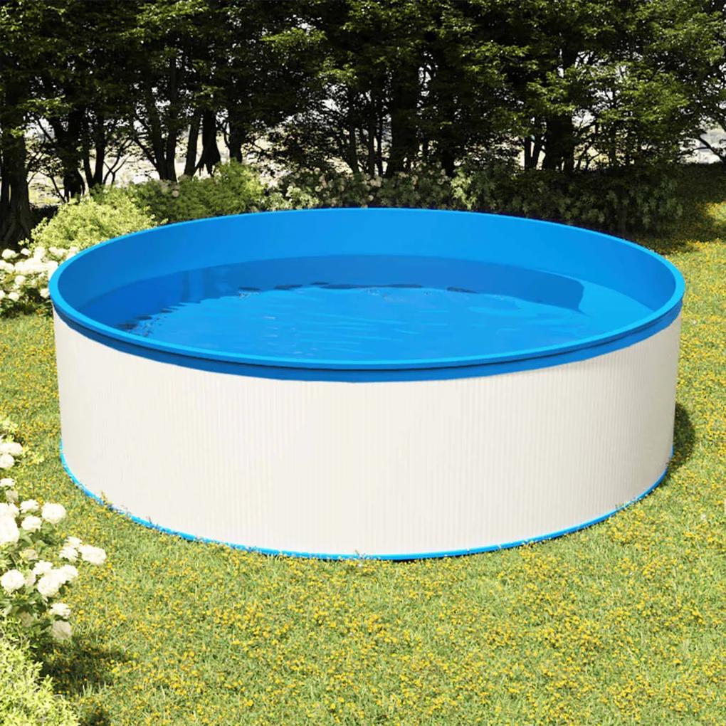 Bazén so závesným skimmerom a čerpadlom 350x90 cm biely