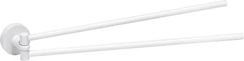 Bemeta Design WHITE: Držiak uterákov, 420 mm, dvojitý, otočný - 104204194