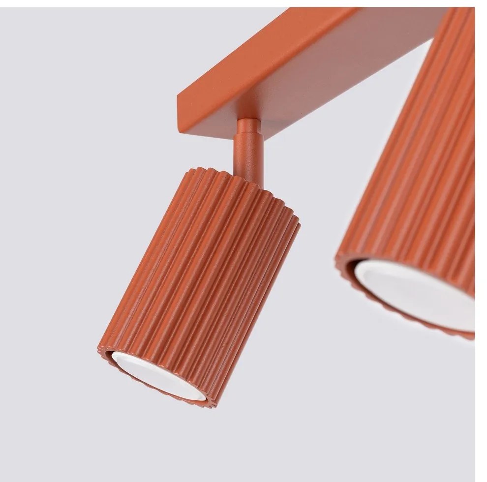 Bodové svietidlo v tehlovej farbe 6,5x30 cm Gleam – Sollux