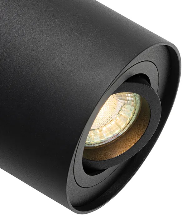 Inteligentné stropné bodové svetlo čierne nastaviteľné vrátane WiFi GU10 - Rondoo up