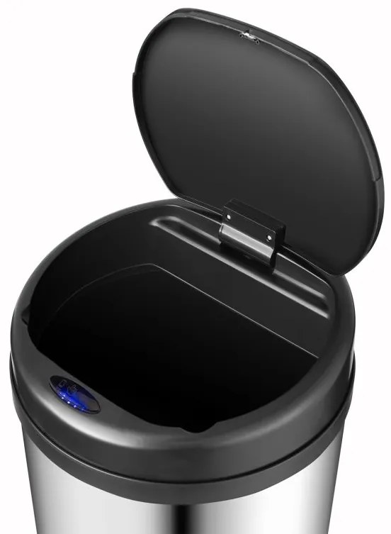 Automatický odpadkový kôš 50 l so senzorom, nerez,strieborny