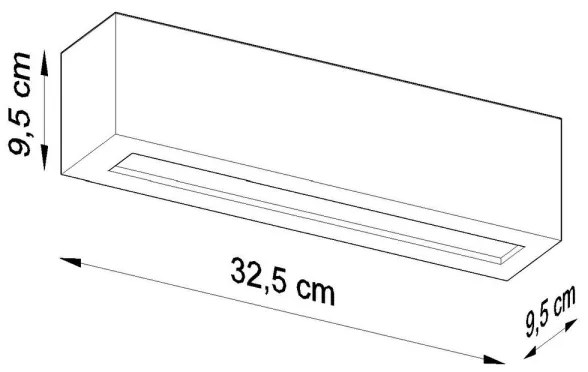Nástenné svietidlo VEGA 1xE27/60W/230V šedá