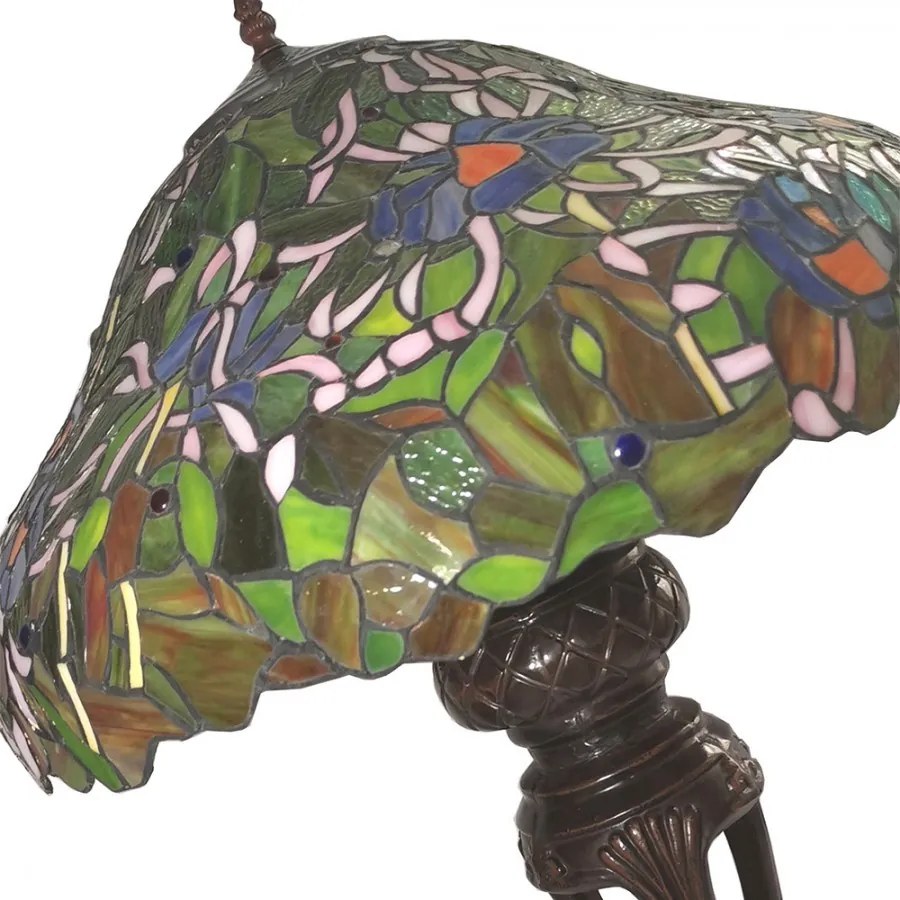 Stolná lampa Tiffany Emmi - Ø 57 * 83 cm E27 / max 3 * 40W