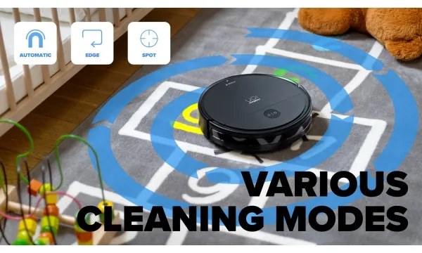 Niceboy ION Charles i6 - Inteligentný robotický vysávač 2v1 2600 mAh Wi-Fi čierna