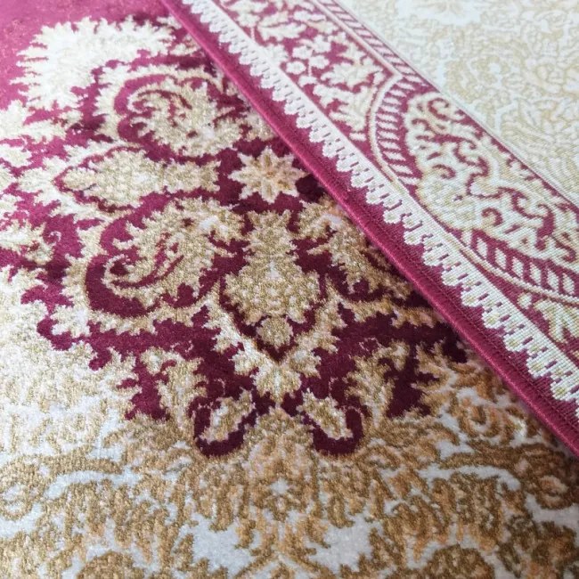 Koberec Exkluzívny Qum Silk 02 čevený