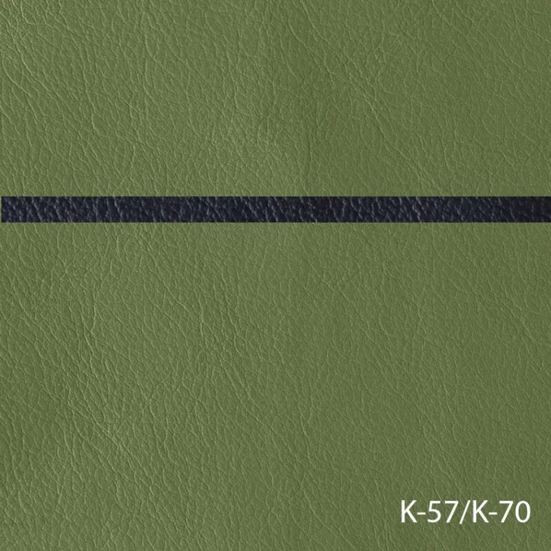 Kožená rohová sedacia súprava DUBAJ LUX XL II, pravá, pistáciová (K-57)_čierna (K-70)