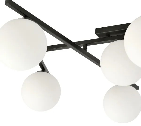 Stropné svietidlo SMART 4xE14/10W/230V čierna/biela