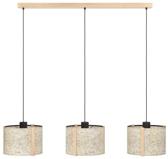 Eglo 390324 - Luster na lanku HONTONGAS 3xE27/25W/230V béžová