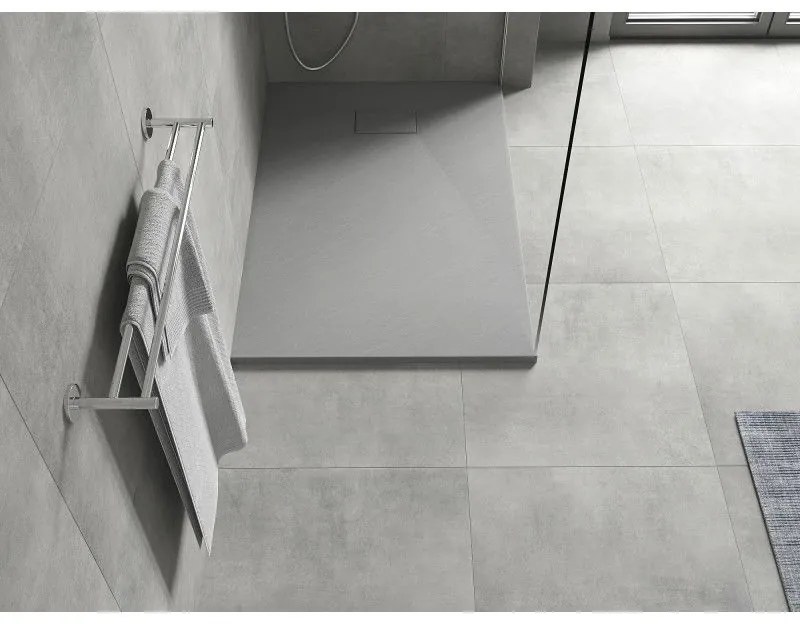 Mexen Hugo, SMC obdĺžniková sprchová vanička 100 x 70 cm, šedá, 42617010