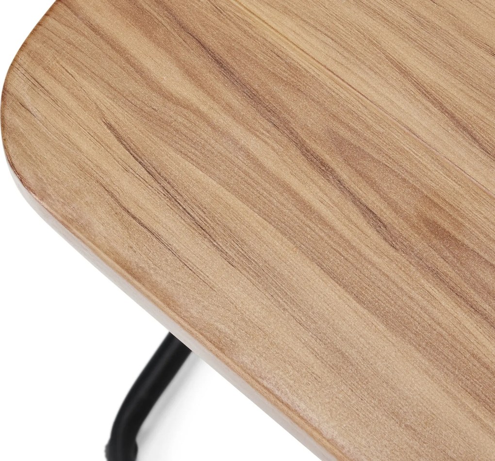 Stôl v tvare písmena C z hliníka