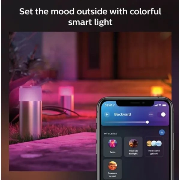 Philips - LED RGBW Stmievateľná vonkajšia lampa CALLA Hue LED/8W/230V IP44