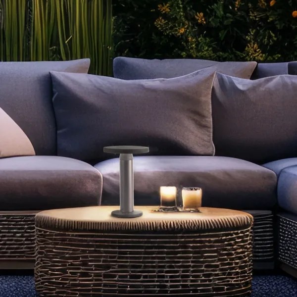 Brilliant - LED Solárna stmievateľná dotyková lampa MAGUA LED/2W/3,7V IP44 čierna