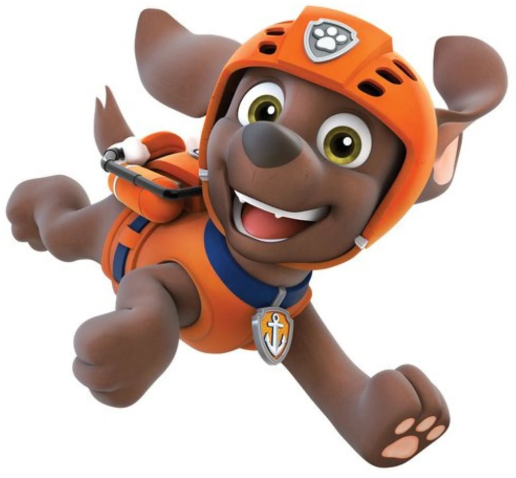 10x10cm PAW Patrol - Zuma - nálepka nad vypínač