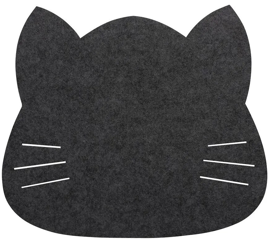 Podložka filcová mačka 38x34 cm čierna
