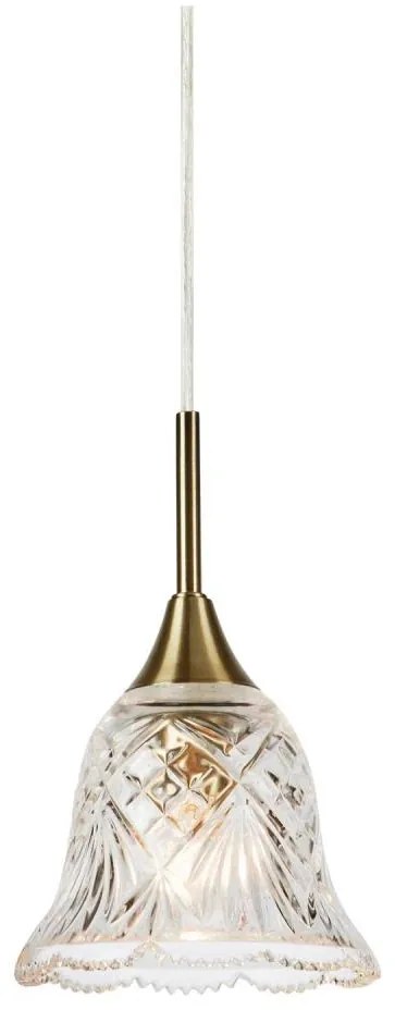 Markslöjd 109011 - Závesný luster LUNA na lanku 1xE14/40W/230V mosadz