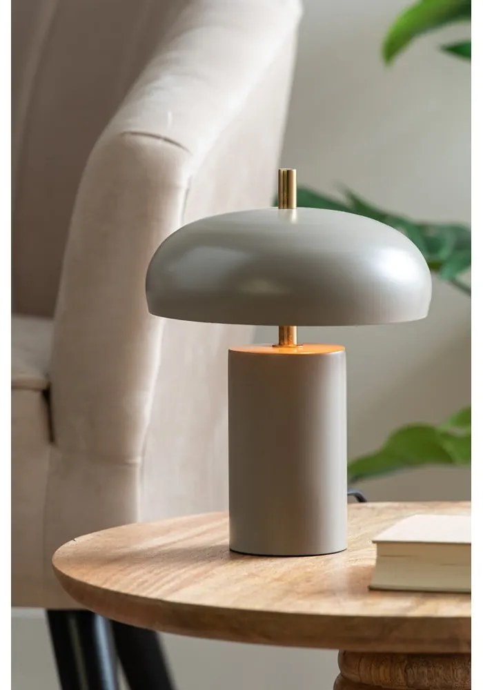 Sivá stolová lampa (výška 24 cm) Joya – Leitmotiv