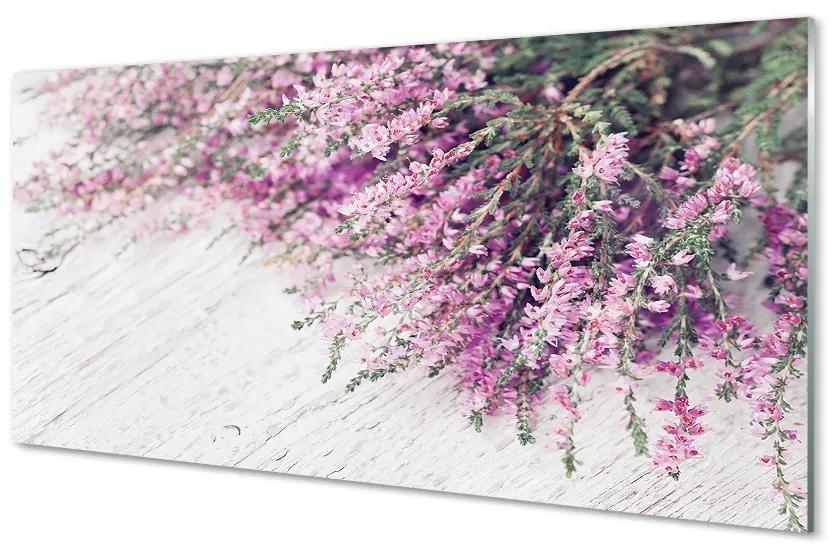 Sklenený obraz kvety dosky 100x50 cm