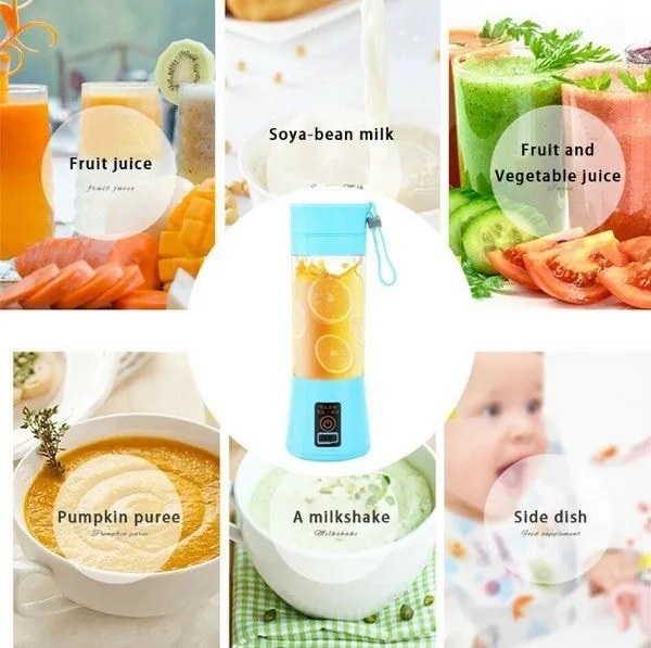 Blender Prenosný USB Smoothie mixér 380 ml Fialový