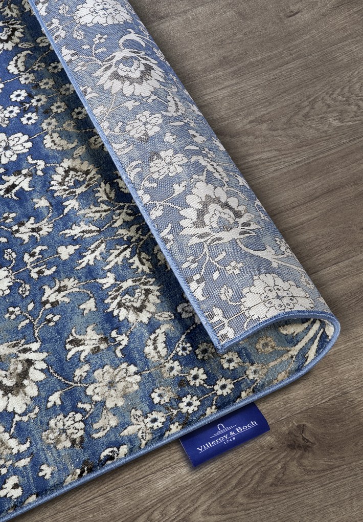 Villeroy & Boch, Kusový koberec Villeroy & Boch 106119 Blue, Cream, 160x235, modrá, obývacia izba