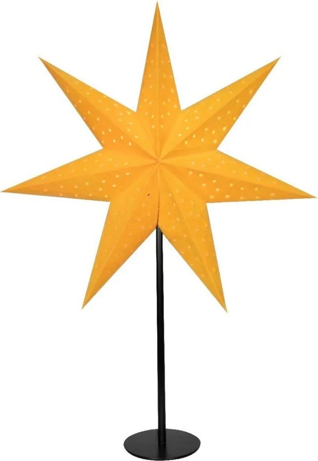 Čierno-oranžová vianočná svetelná dekorácia Clara – Markslöjd