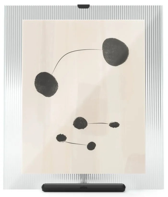 Čierny sklenený stojací rámček 26x30,5 cm Flute – Umbra