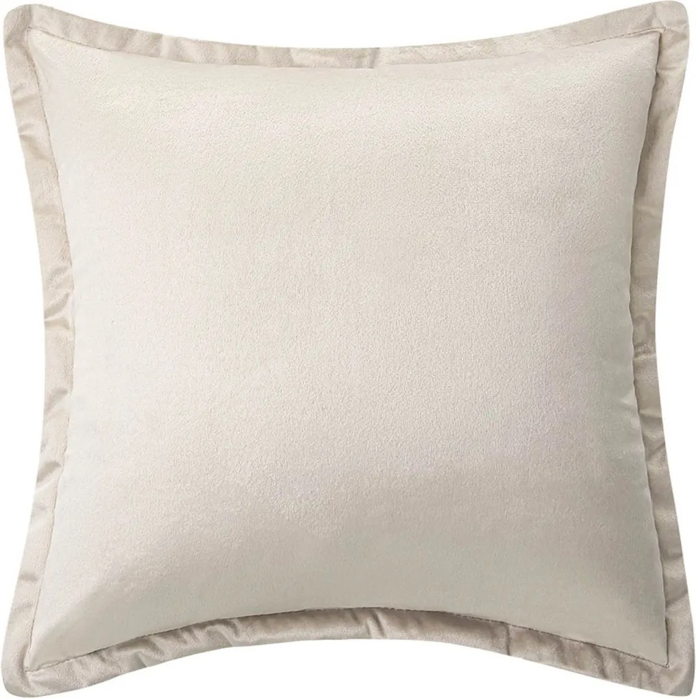 Velúrová obliečka na vankúš SOFT VELVET béžová 40x40 cm