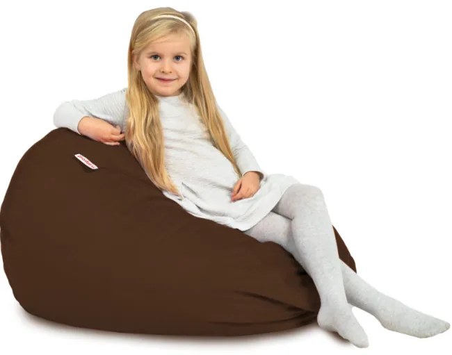 Plyšový sedací vak SAKO Hnedý