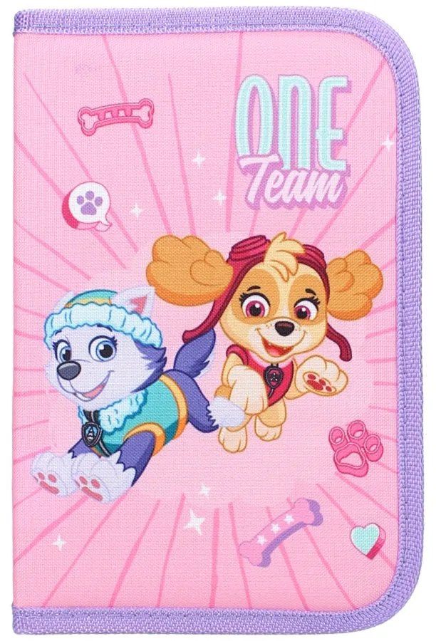 Vybavený školský peračník pre dievčatá Tlapková patrola - Paw Patrol - motív Skye a Everest