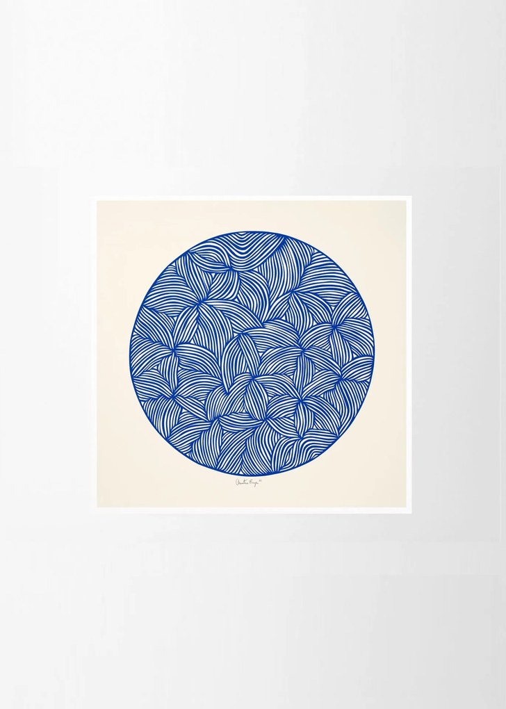THE POSTER CLUB Autorský plagát Moon No. 02 by Little Detroit 50 x 50 cm