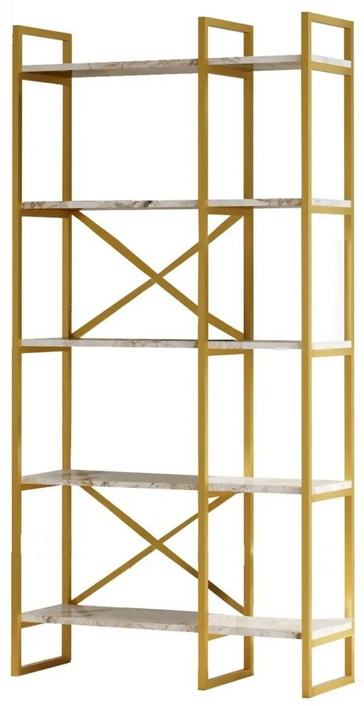 Regál Vento Double Marble and Gold, M