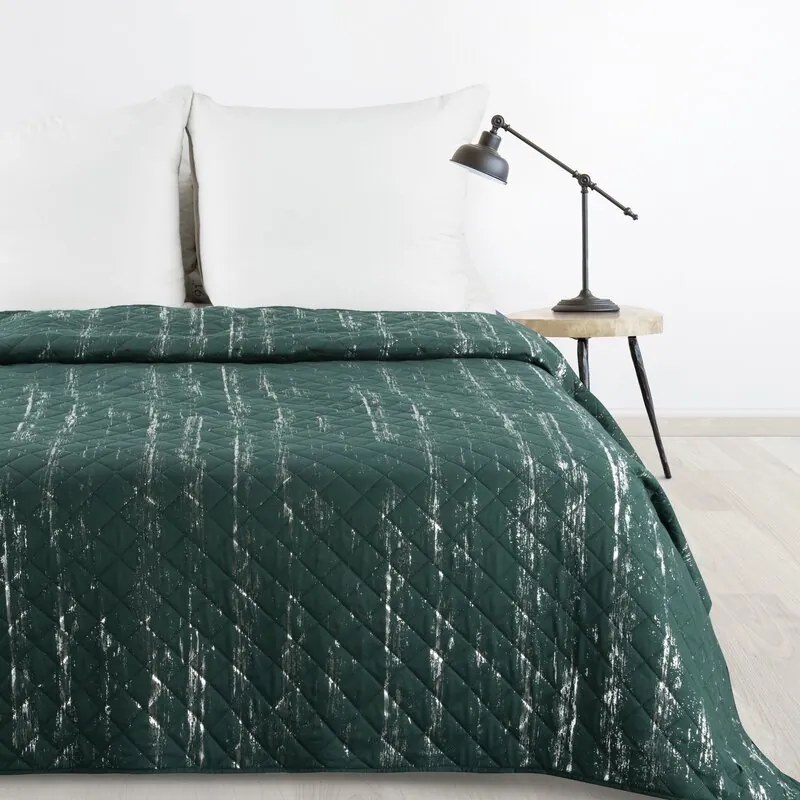 Dekorstudio Prehoz na posteľ BLINK 1 v tmavozelenej farbe Rozmer prehozu (šírka x dĺžka): 170x210cm