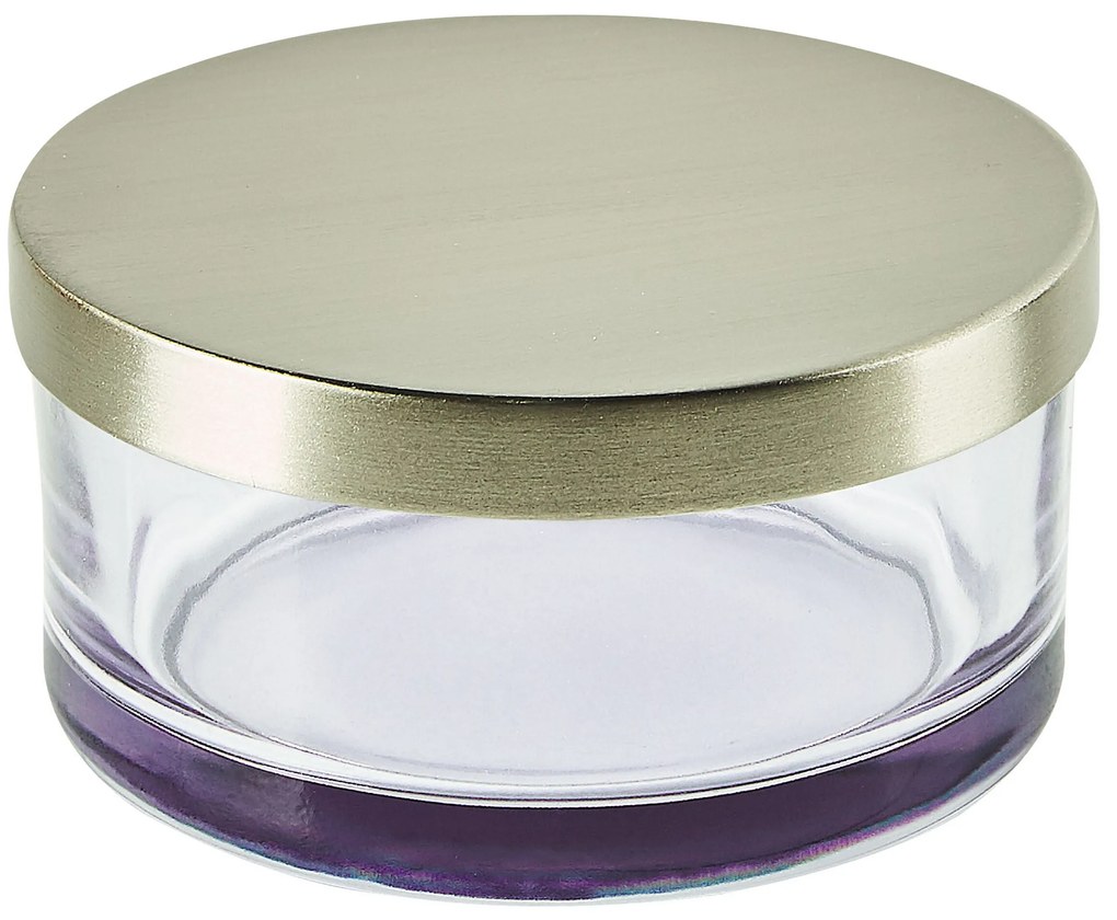 4-dielna sklenená súprava kúpeľňových doplnkov fialová TELMA Beliani