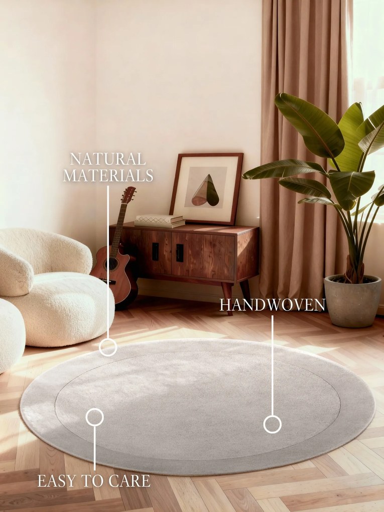 Kusový koberec Villeroy & Boch Kari 106283 Grey kruh, 150x150 (priemer) kruh, šedá, obývacia izba, Villeroy & Boch