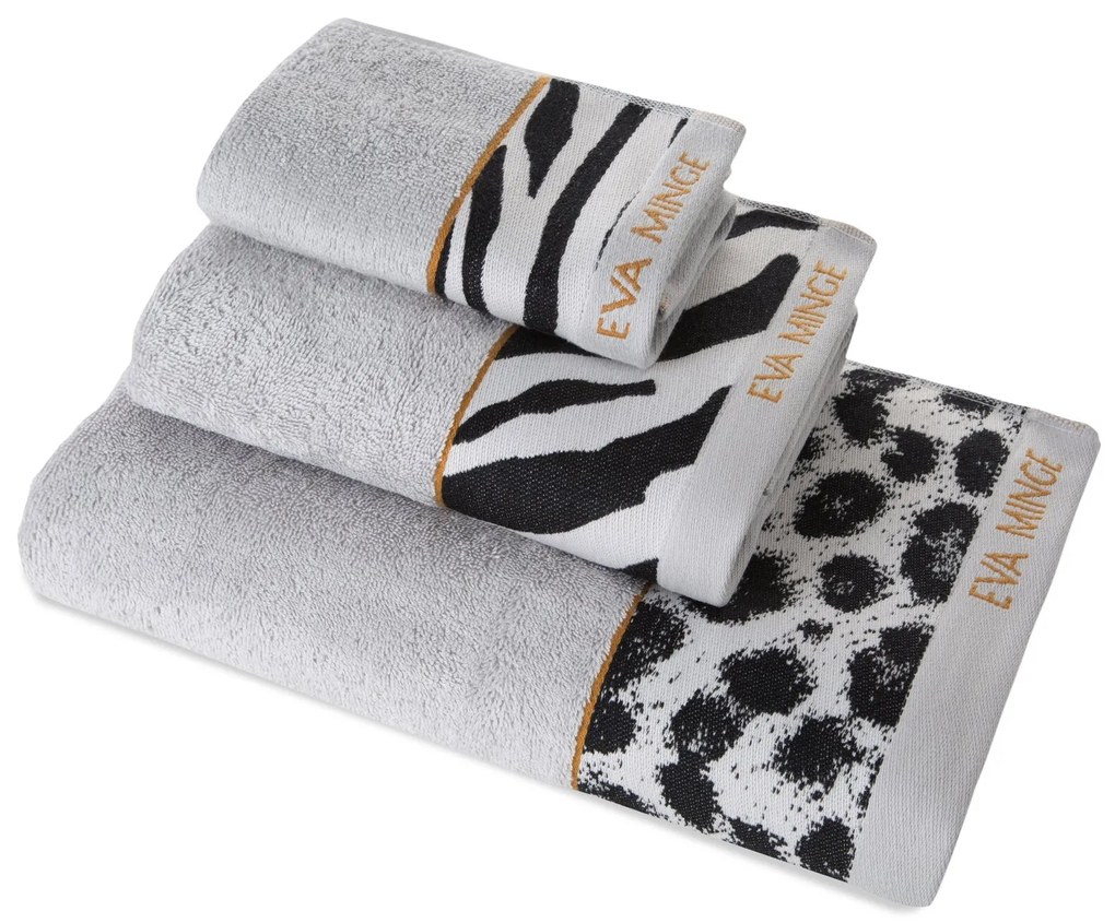 BAVLNENÝ UTERÁK EVA MINGE22 30X50 CM STRIEBORNÁ