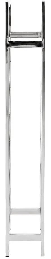 Kovový regál na víno v lesklo striebornej farbe na 24 fliaš Barolo – Premier Housewares