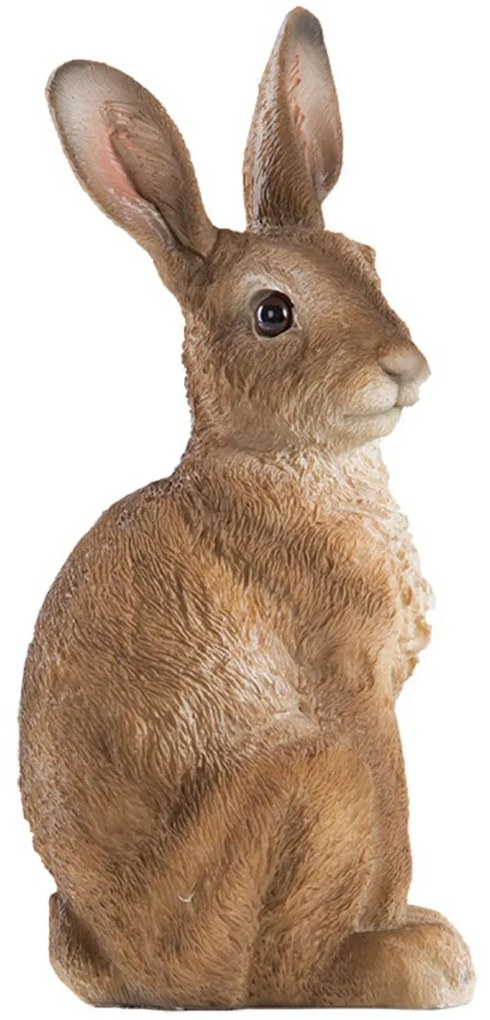 Záhradná figúrka z polyresinu Mat, 23 cm, hnedá